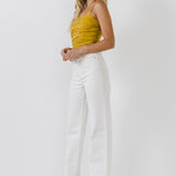 Shirring Detail Tank Top