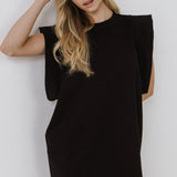Folded Detail Mini Dress