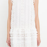 Lace Trim Detail Mini Dress