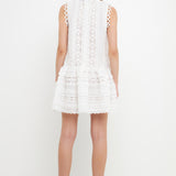 Lace Trim Detail Mini Dress