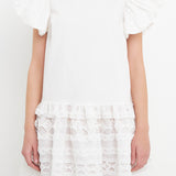 Mixed Media Mini Dress