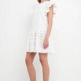 Mixed Media Mini Dress