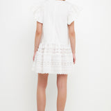 Mixed Media Mini Dress