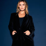 Velvet Loose Fit Blazer