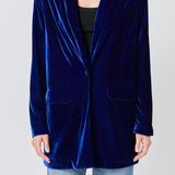 Velvet Loose Fit Blazer