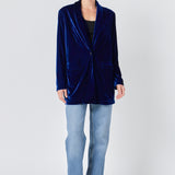 Velvet Loose Fit Blazer