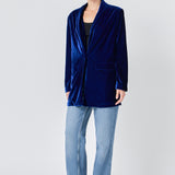 Velvet Loose Fit Blazer