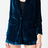 Velvet Loose Fit Blazer