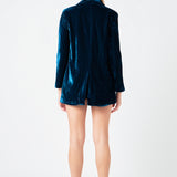 Velvet Loose Fit Blazer