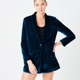 Velvet Loose Fit Blazer