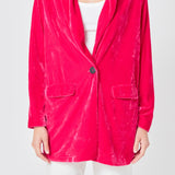 Velvet Loose Fit Blazer