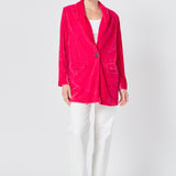 Velvet Loose Fit Blazer