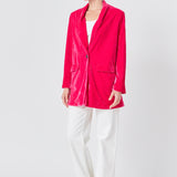 Velvet Loose Fit Blazer