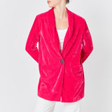 Velvet Loose Fit Blazer