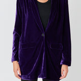 Velvet Loose Fit Blazer