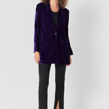 Velvet Loose Fit Blazer