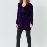 Velvet Loose Fit Blazer