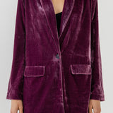 Velvet Loose Fit Blazer
