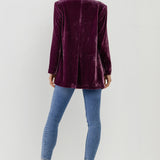 Velvet Loose Fit Blazer