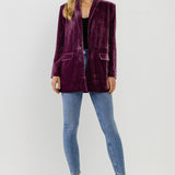Velvet Loose Fit Blazer