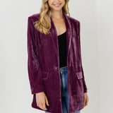 Velvet Loose Fit Blazer