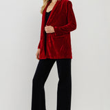 Velvet Loose Fit Blazer