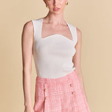 High Waist Tweed Shorts