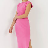 Side Slit Detailed Knit Midi Skirt