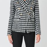 Premium Checked Tweed Blazer