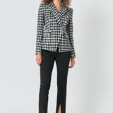 Premium Checked Tweed Blazer
