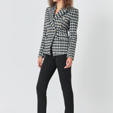 Premium Checked Tweed Blazer
