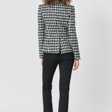 Premium Checked Tweed Blazer