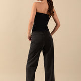 Knit Strapless Top
