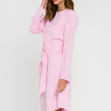 Draped Dress With Belt