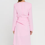 Draped Dress With Belt