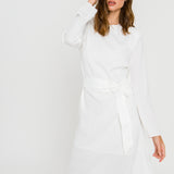 Draped Dress With Belt