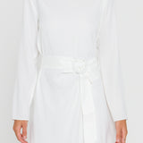 Draped Dress With Belt