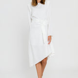 Draped Dress With Belt