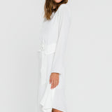 Draped Dress With Belt
