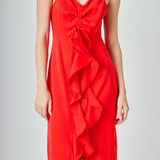 Cascading Ruffle Dress