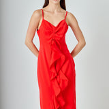 Cascading Ruffle Dress