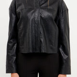 GREY LAB-Oversized Faux Leather Jacket-JACKETS available at Objectrare