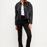 GREY LAB-Oversized Faux Leather Jacket-JACKETS available at Objectrare