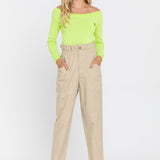 See Through Yoke Sweater