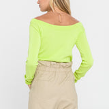 See Through Yoke Sweater