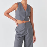 Cropped Vest