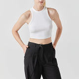 Cropped Racerback Tank