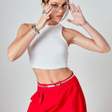 Cropped Racerback Tank