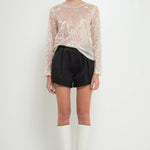 GREY LAB-High Waisted Balloon Shorts-SHORTS available at Objectrare