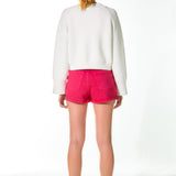 Cropped V-Neck Sweater